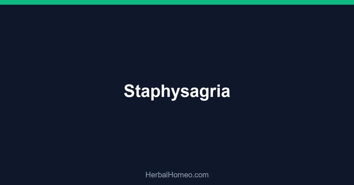 Staphysagria