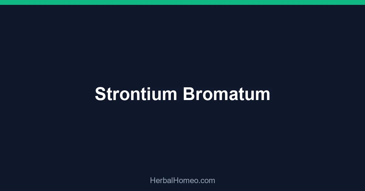 Strontium Bromatum