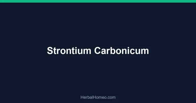 Strontium Carbonicum