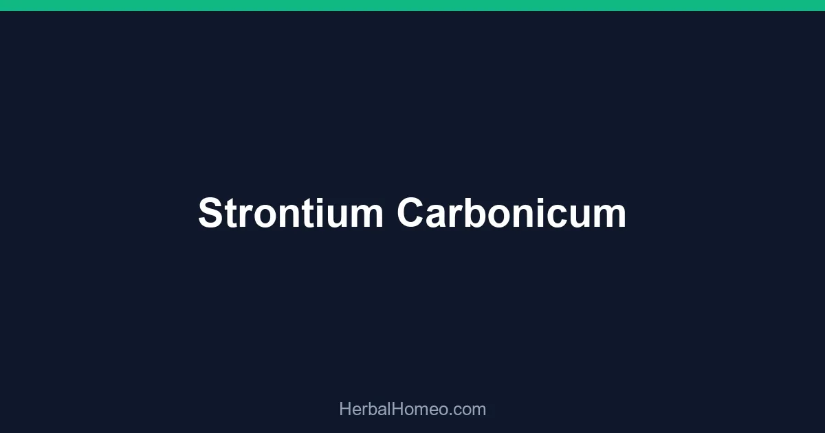 Strontium Carbonicum