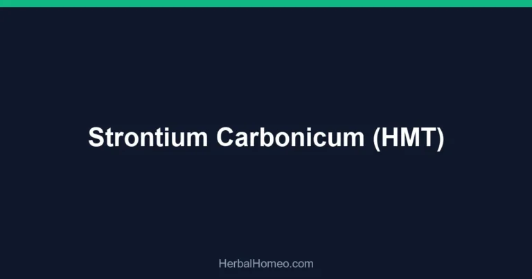 Strontium Carbonicum (HMT)