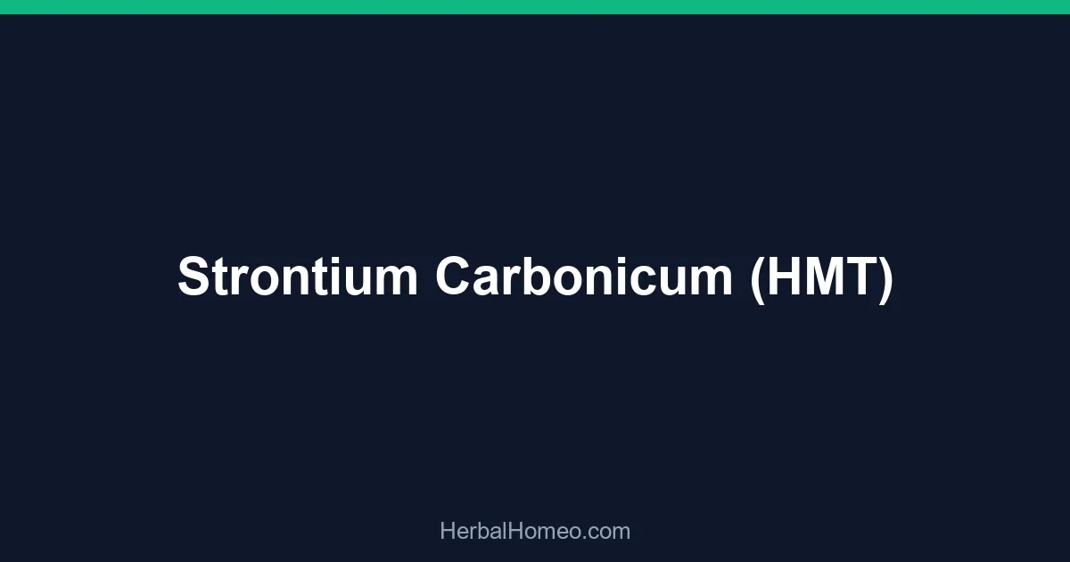 Strontium Carbonicum (HMT)
