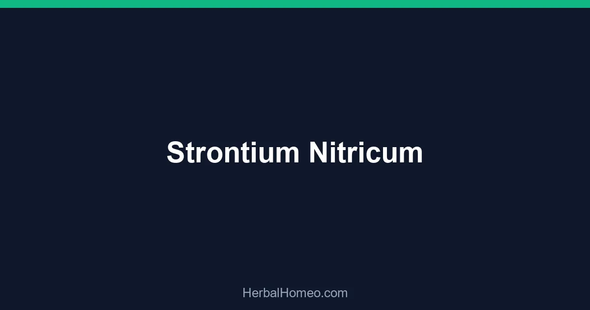 Strontium Nitricum