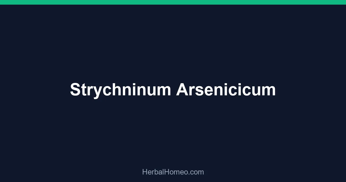 Strychninum Arsenicicum