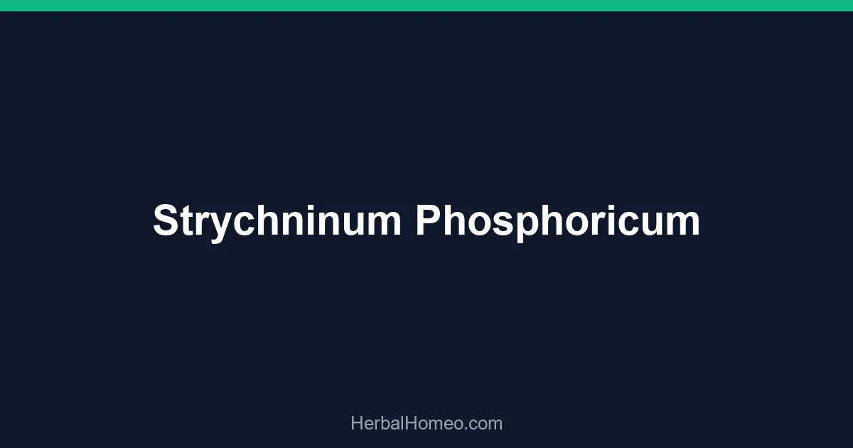 Strychninum Phosphoricum