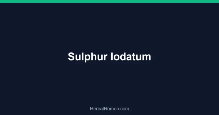 Sulphur Iodatum