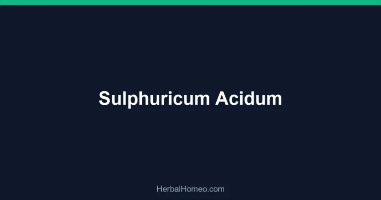 Sulphuricum Acidum