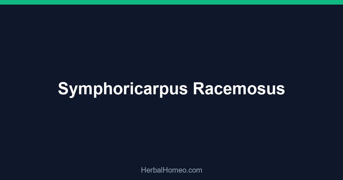 Symphoricarpus Racemosus