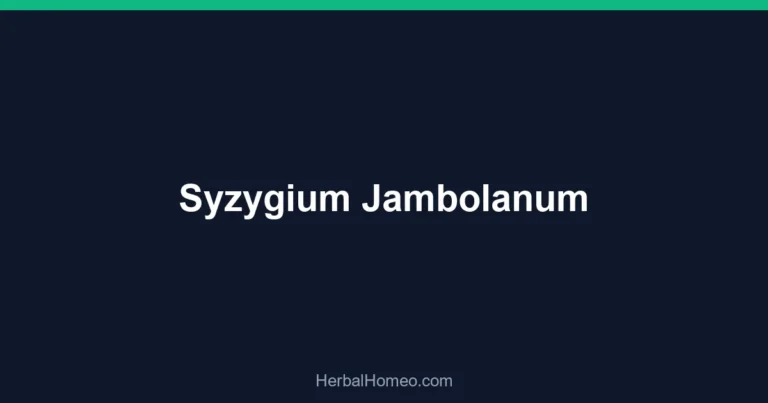 Syzygium Jambolanum