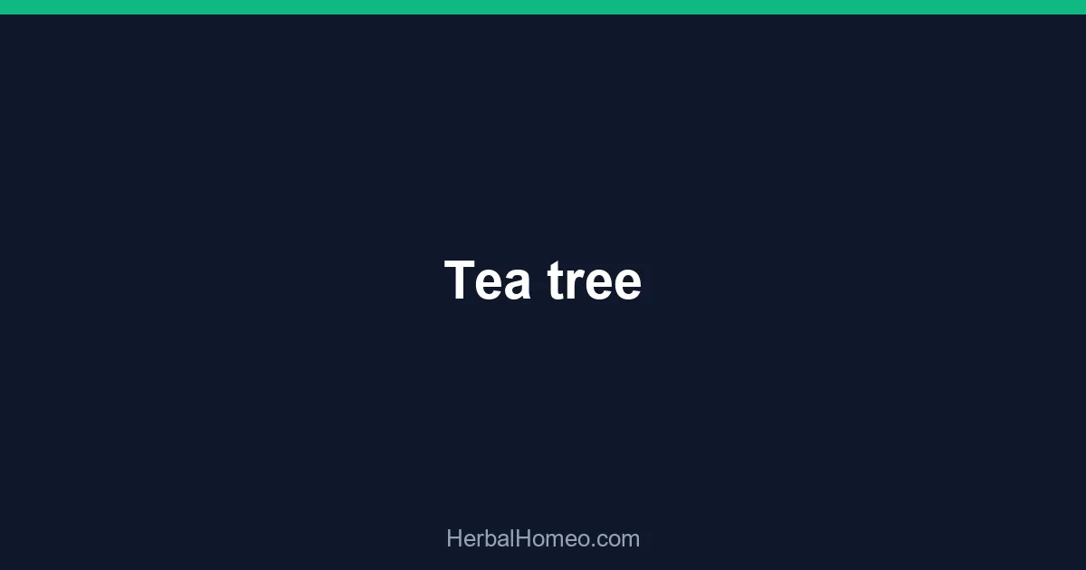 Tea tree