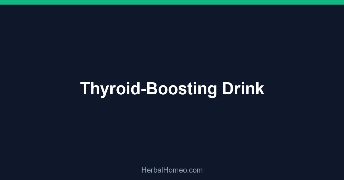 Thyroid-Boosting Drink