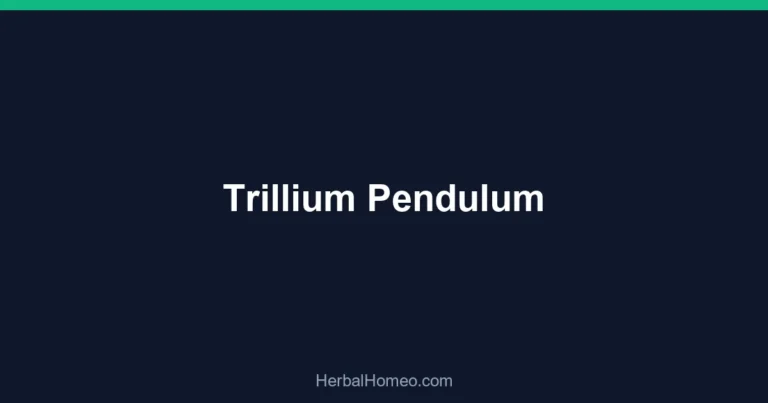 Trillium Pendulum