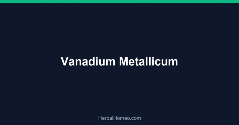 Vanadium Metallicum