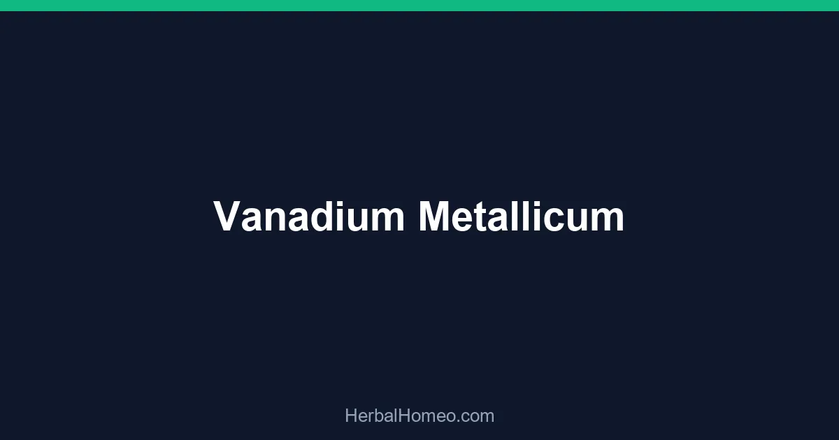 Vanadium Metallicum