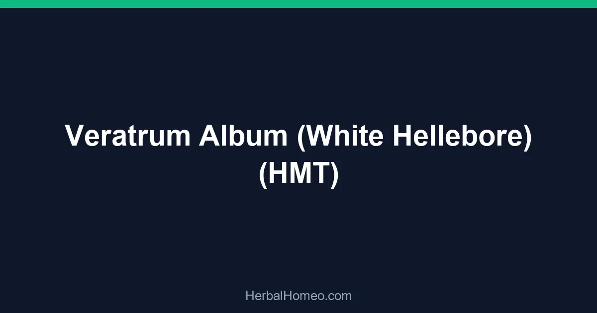 Veratrum Album (White Hellebore) (HMT)