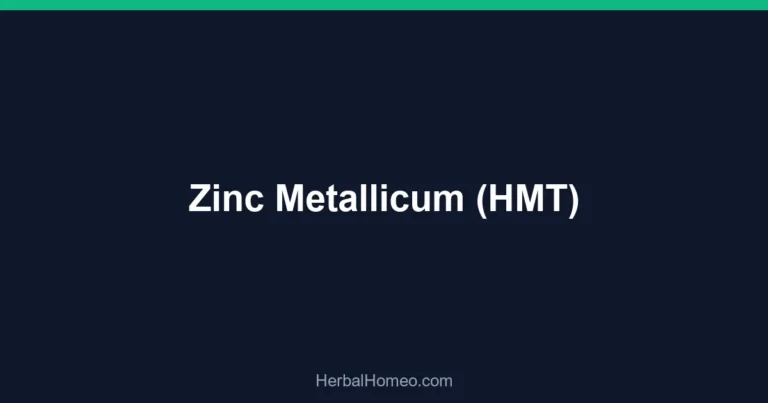 Zinc Metallicum (HMT)