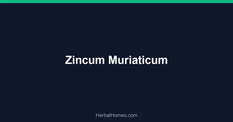 Zincum Muriaticum