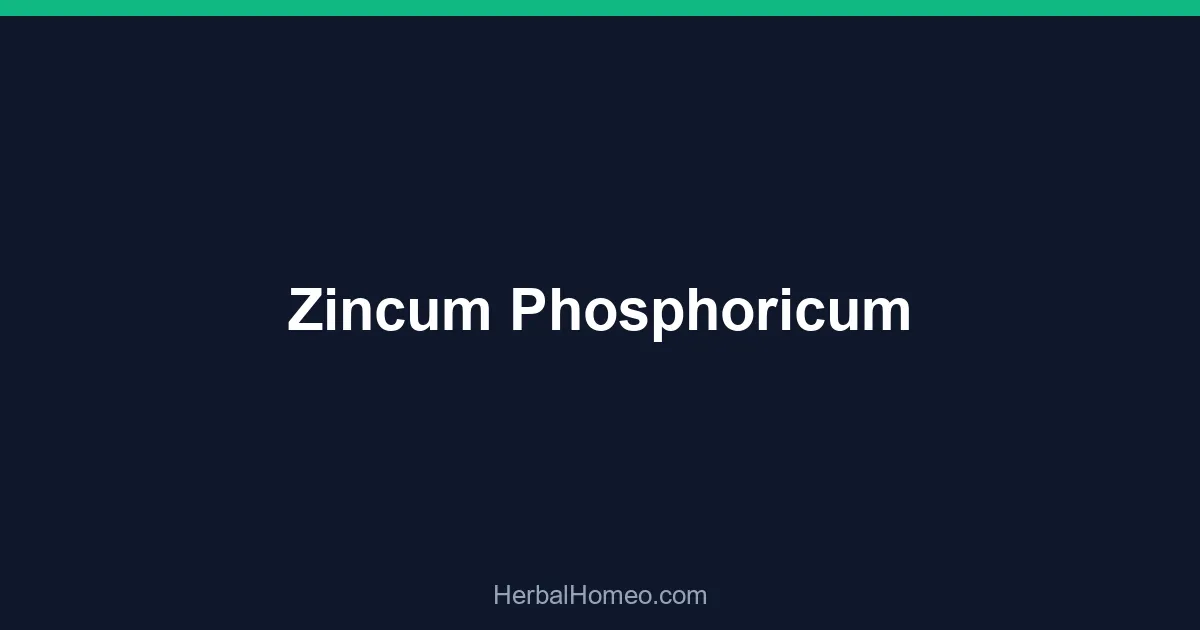 Zincum Phosphoricum