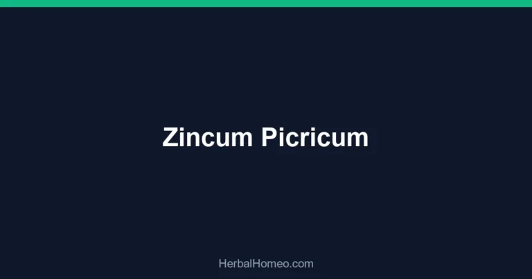 Zincum Picricum