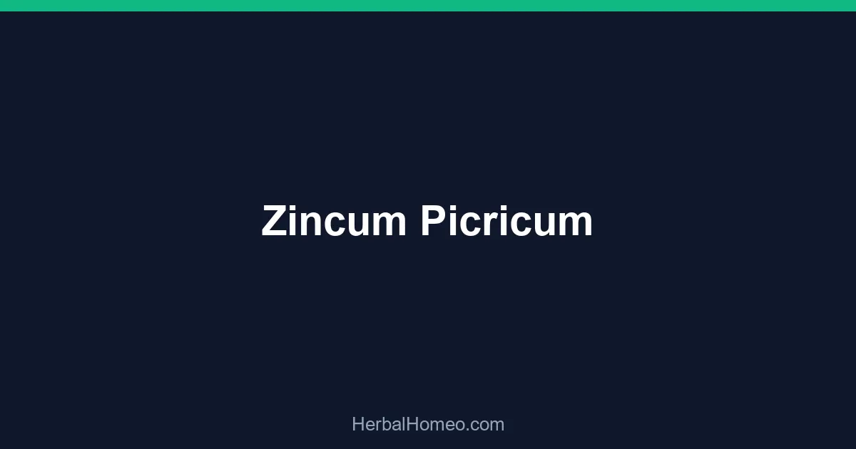 Zincum Picricum