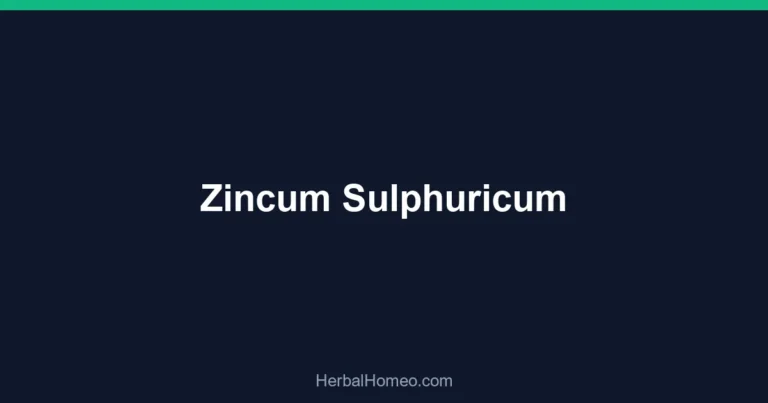 Zincum Sulphuricum