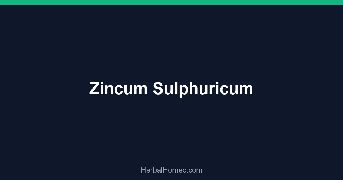 Zincum Sulphuricum