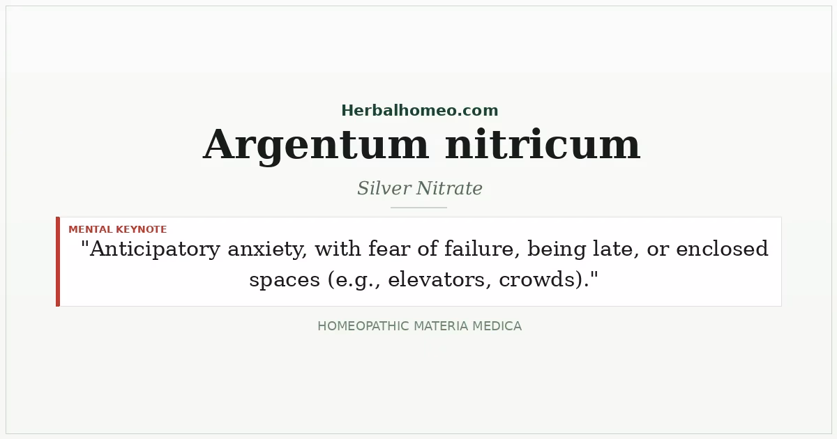 Argentum nitricum (Silver Nitrate)