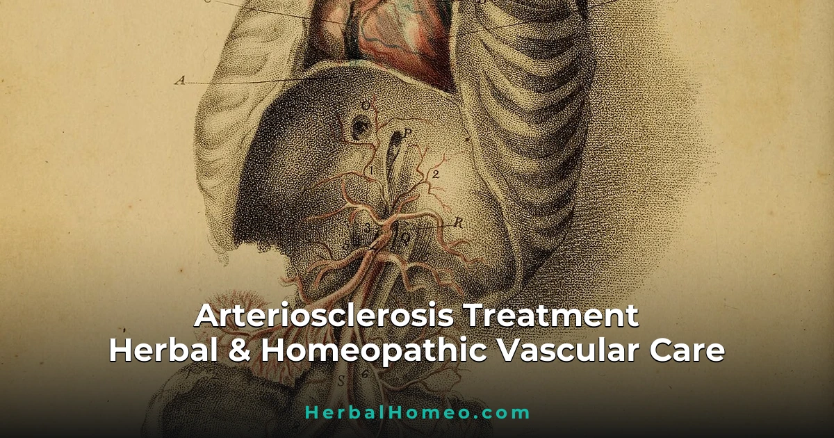 Arteriosclerosis Information, Causes, and Treatment in Herbal and Homeopathic Medicine