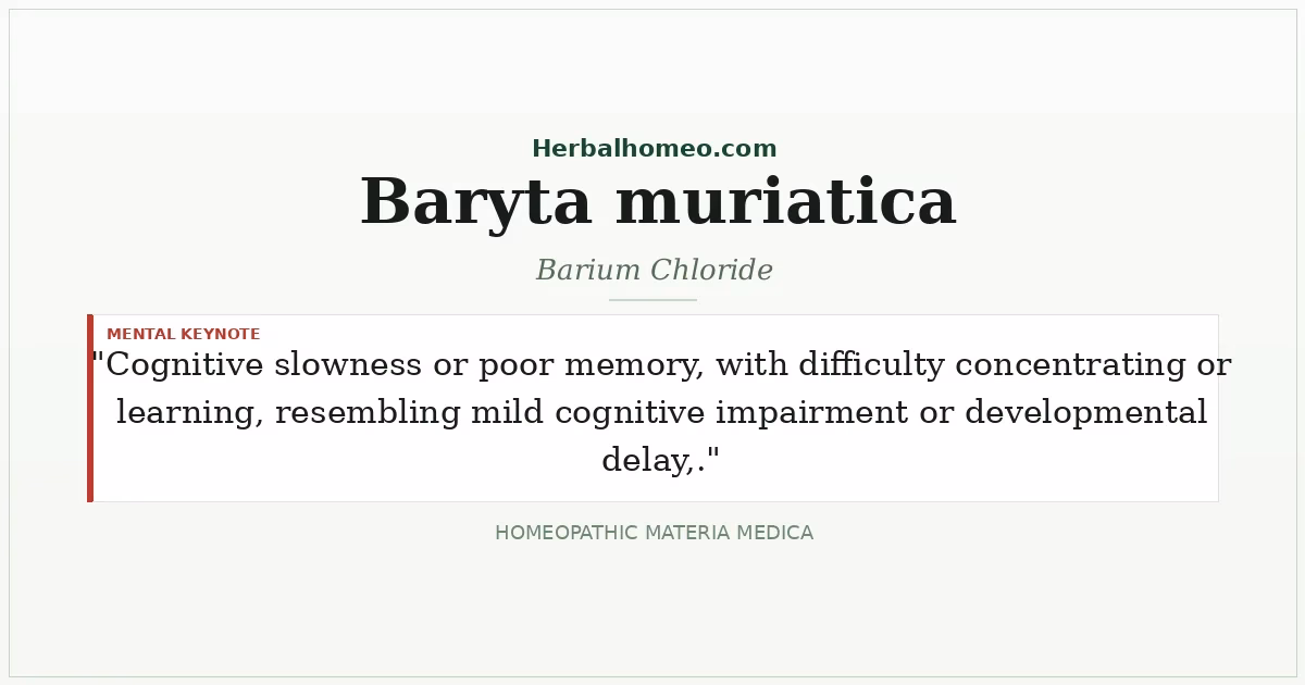 Baryta muriatica (Barium Chloride)