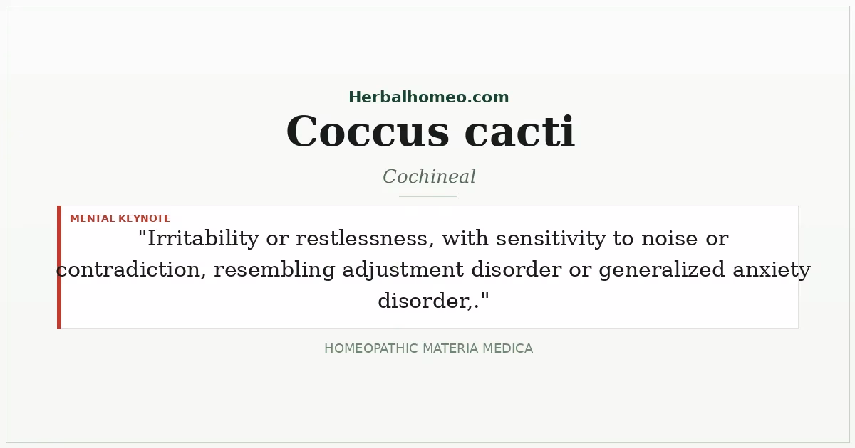 Coccus cacti (Cochineal)