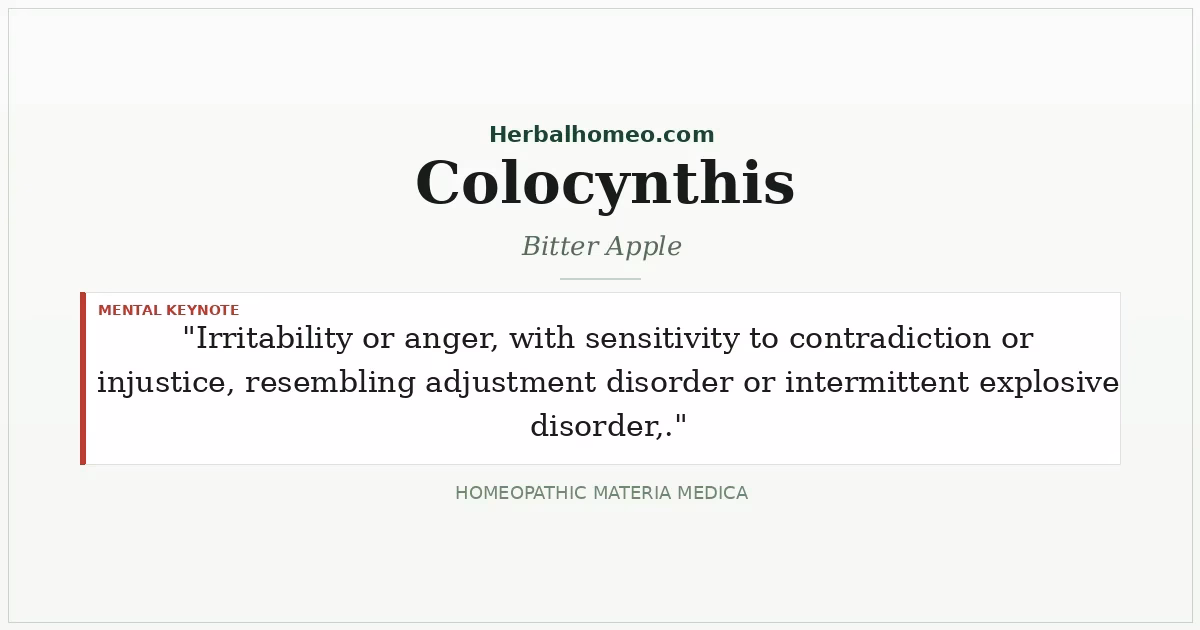 Colocynthis (Bitter Apple)