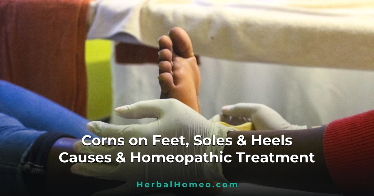 Corns on Feet Soles Heels and Toe Balls Homeopathic Treatment