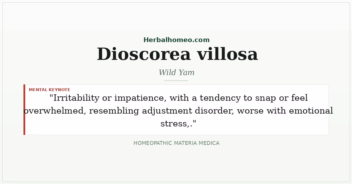 Dioscorea villosa (Wild Yam)