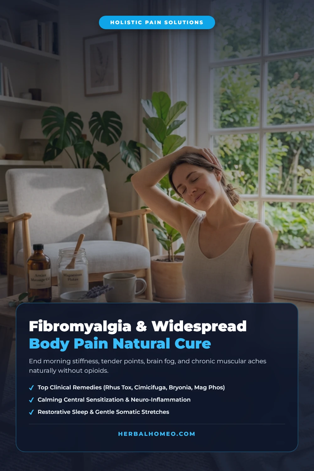 Natural cure for morning stiffness and fibromyalgia tender points