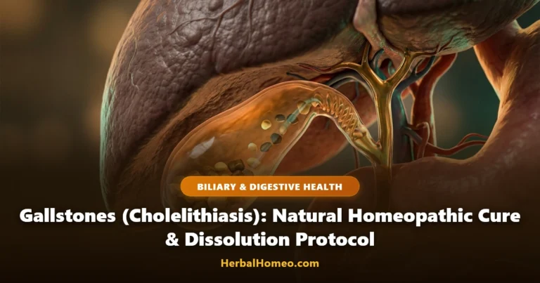 Natural Homeopathic Protocol to Dissolve Gallstones and Relieve Biliary Colic