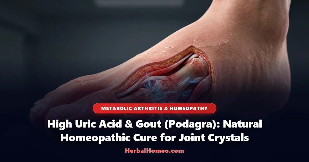Complete Clinical Homeopathic Guide for High Uric Acid Gout and Urate Crystal Dissolution