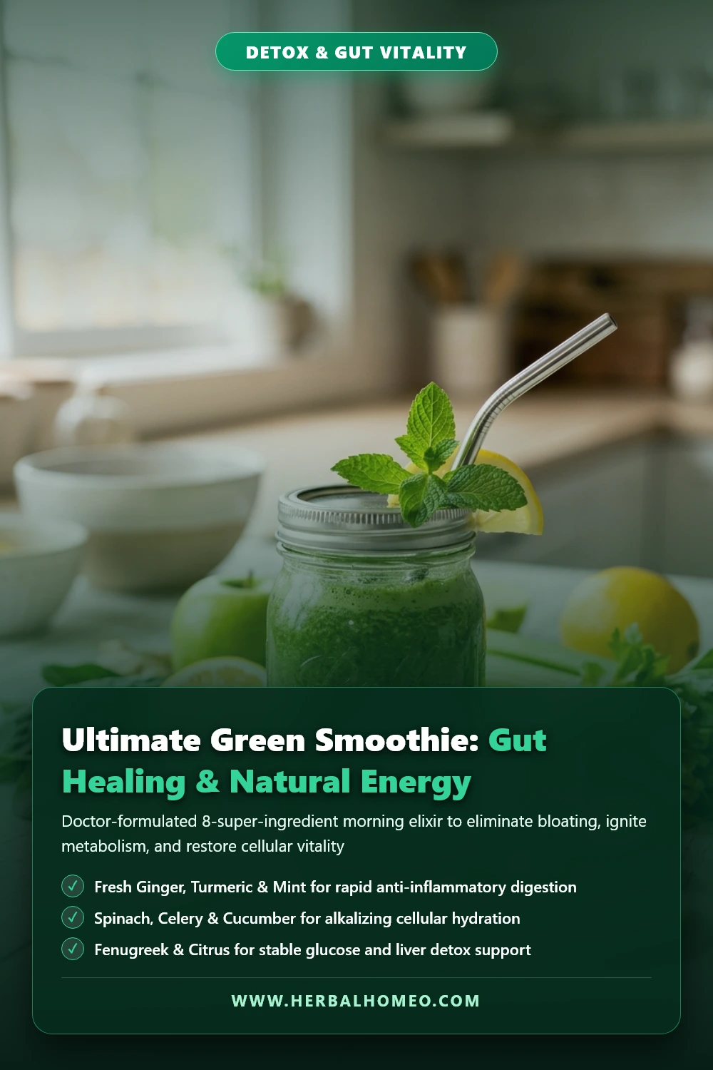 Ultimate Green Smoothie Recipe for Gut Health and Vitality