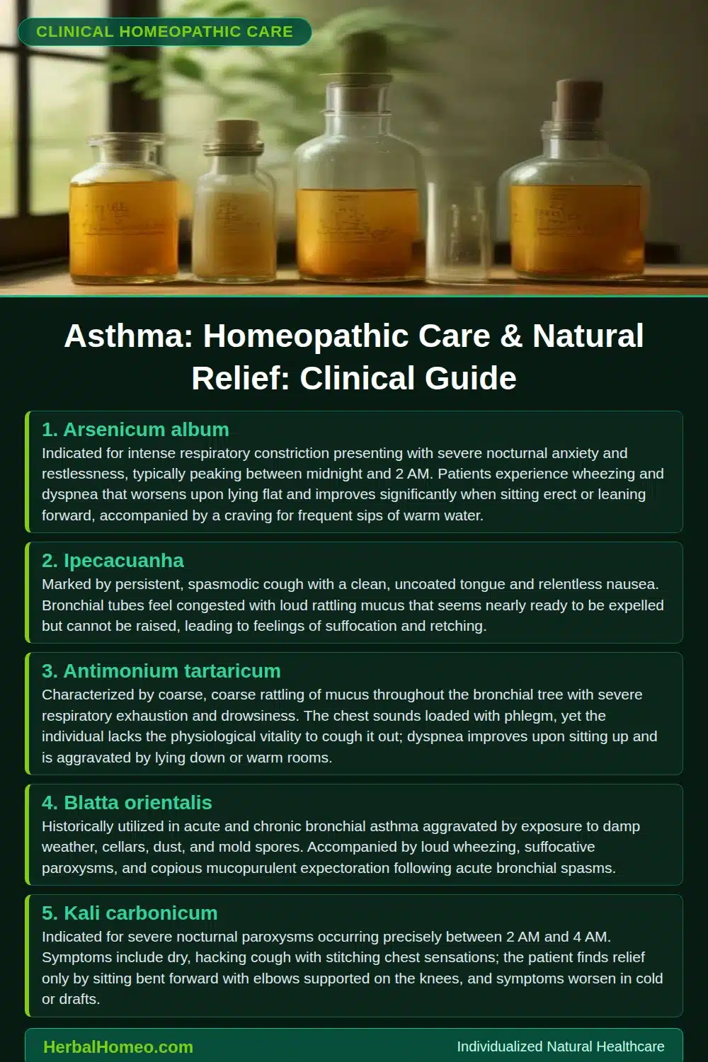 Asthma: Homeopathic Care & Natural Relief: Clinical Guide