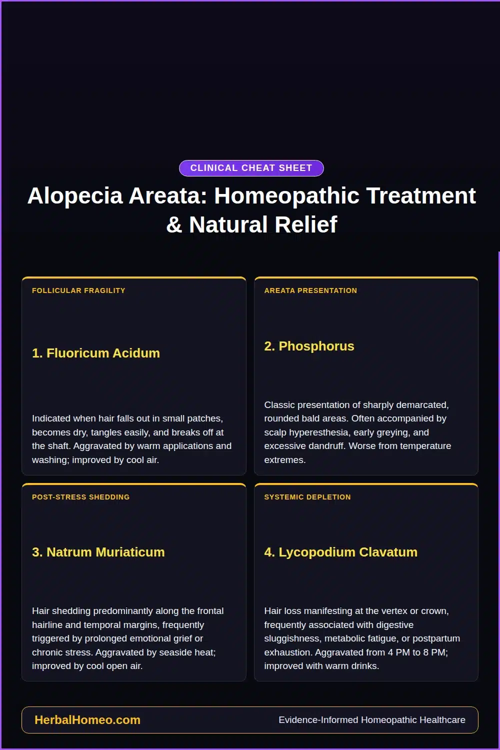 Alopecia Areata: Homeopathic Treatment & Natural Relief