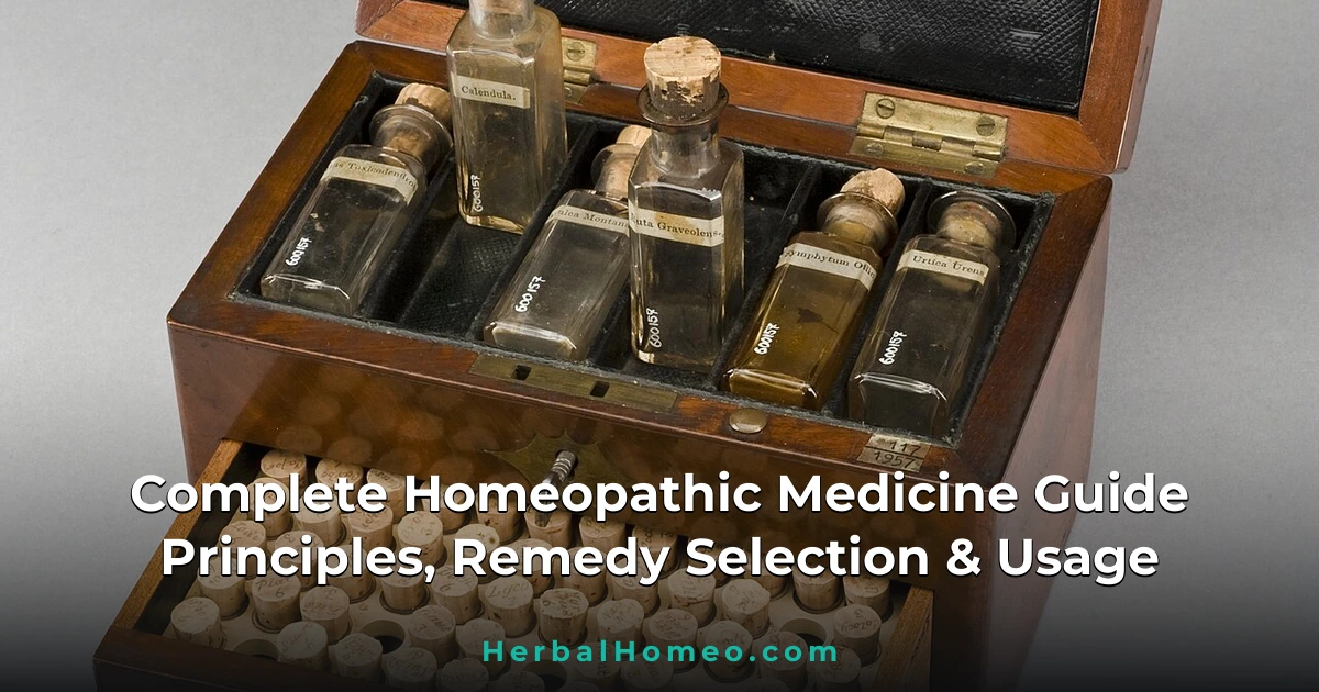 Complete Homeopathic Medicine Guide