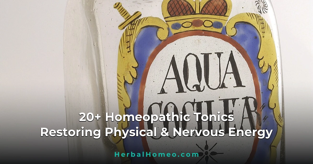 20+ Homeopathic Tonics