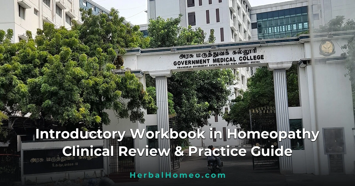 Introductory Workbook in Homeopathy