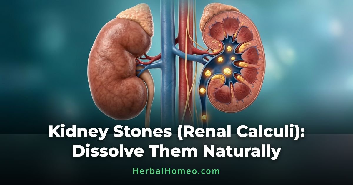 Kidney Stones (Renal Calculi): Dissolve Them Naturally