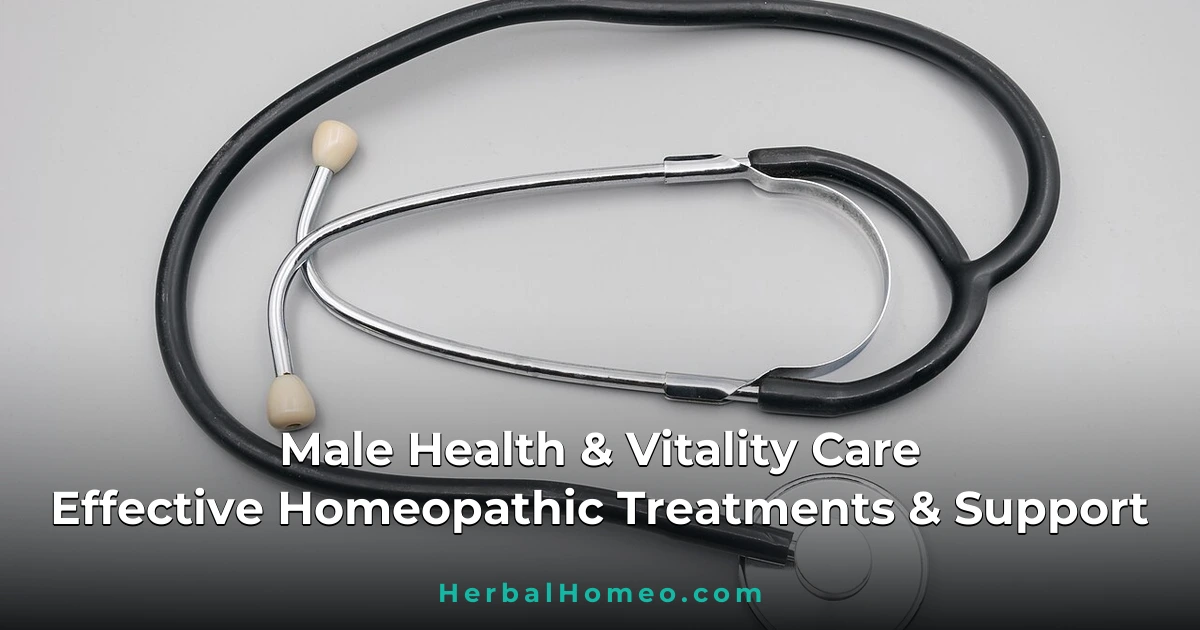 Male Health Issues and Effective Homeopathic Treatments