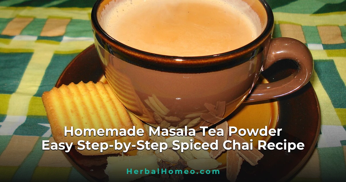 Homemade Masala Tea Powder