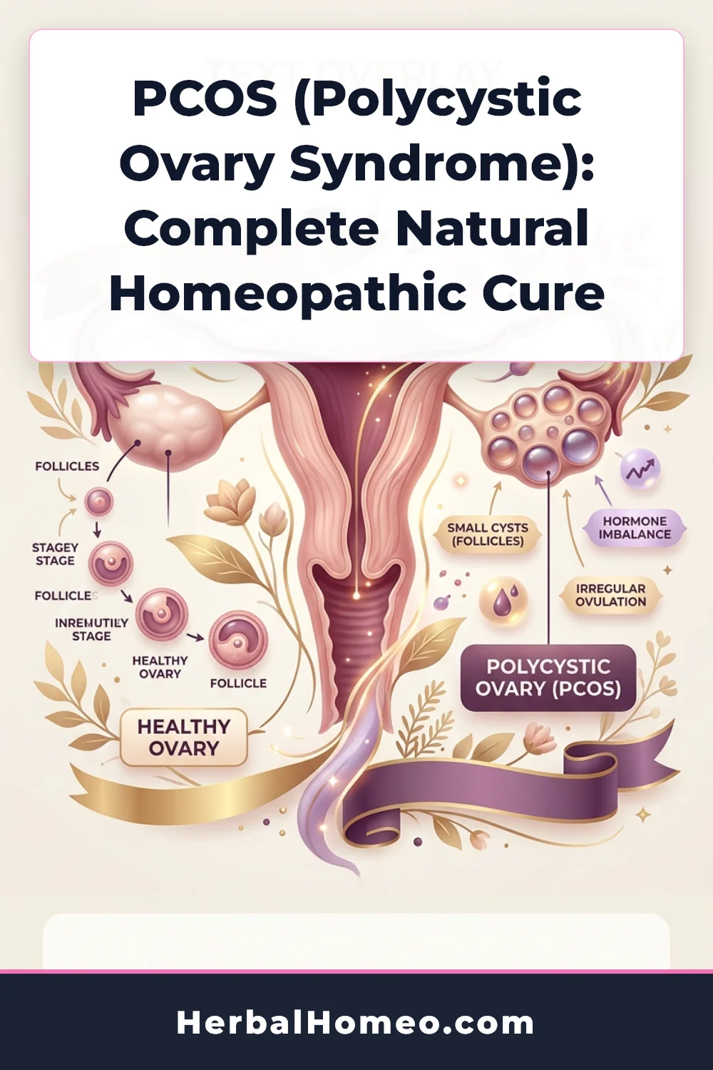 PCOS natural treatment infographic pin