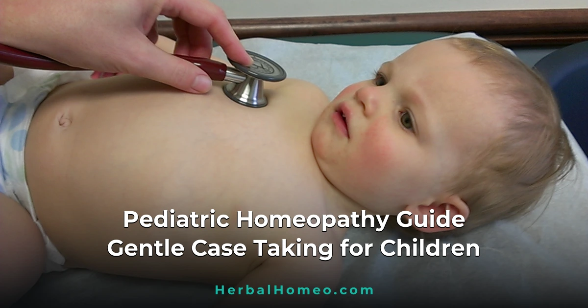Case Taking for Children in Homeopathy
