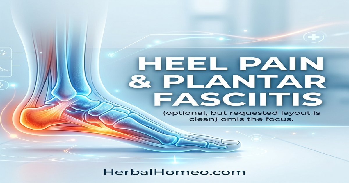 Plantar Fasciitis: Homeopathic Treatment for Heel Pain