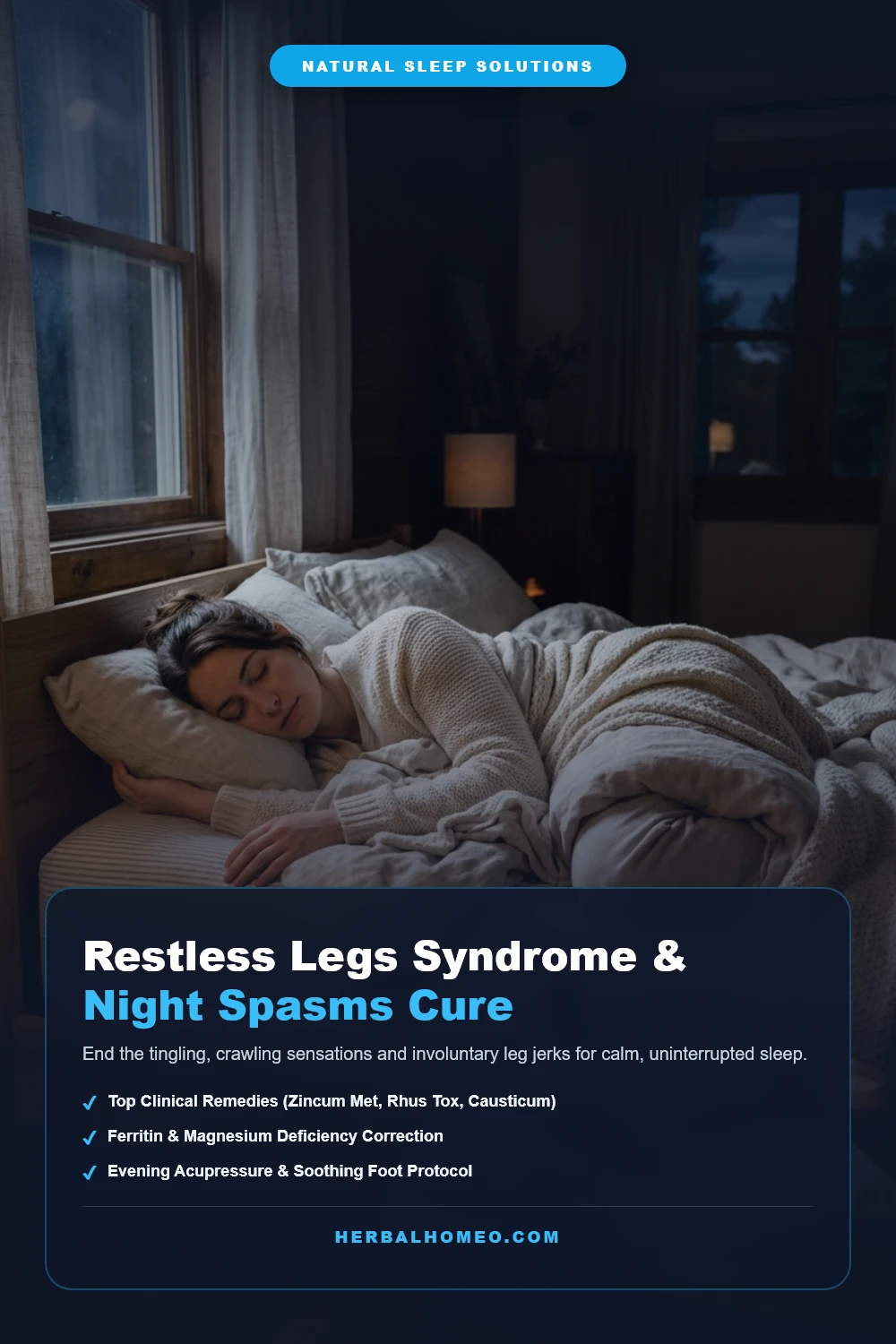 Restless legs and nighttime leg cramps natural remedies