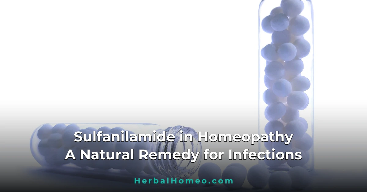 Sulfanilamide in Homeopathy Natural Remedy for Infections